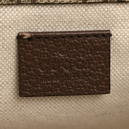 GG Supreme Monogram Web Small Neo Vintage Double Flap Messenger Bag Beige New Acero