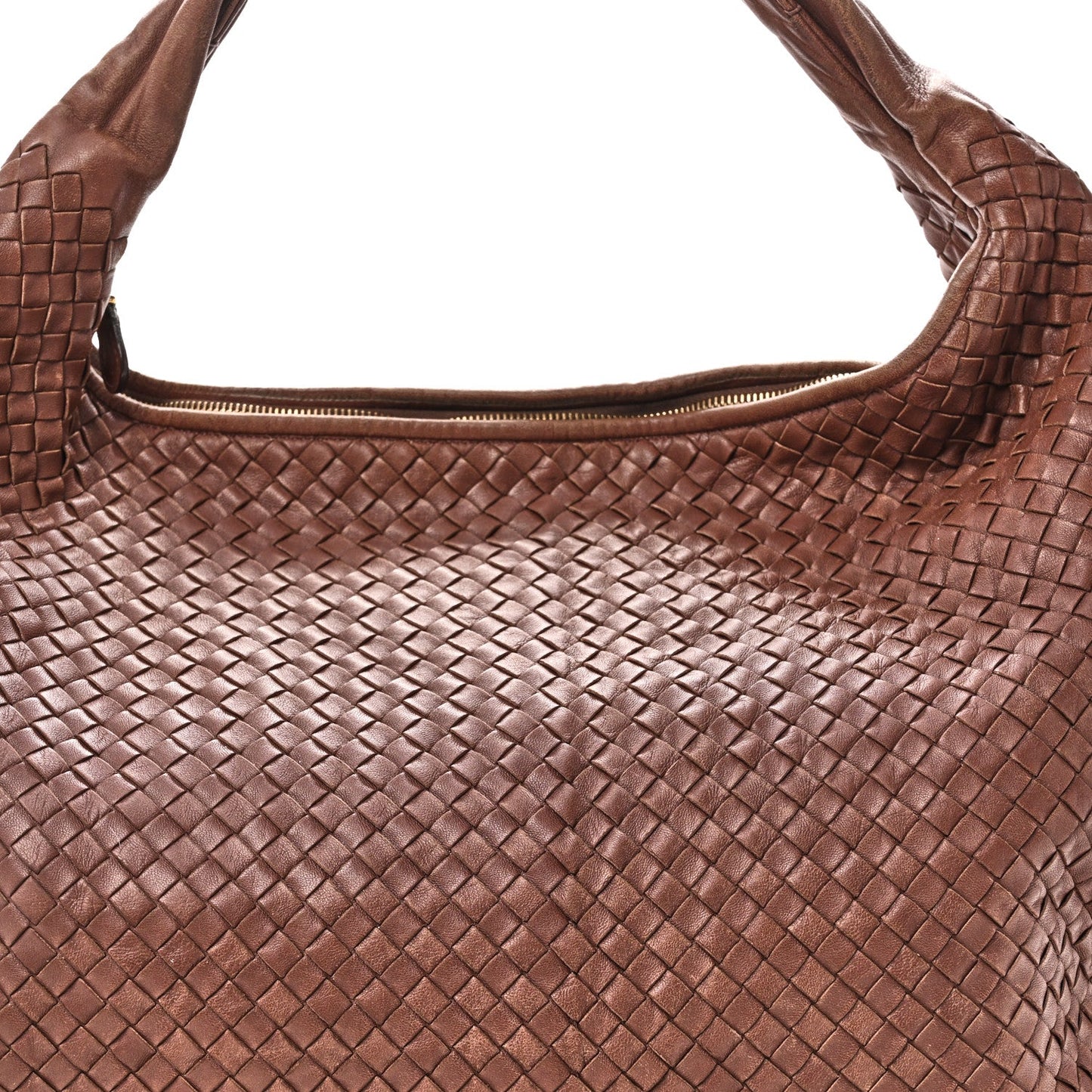 Nappa Intrecciato Maxi Veneta Hobo Truffle