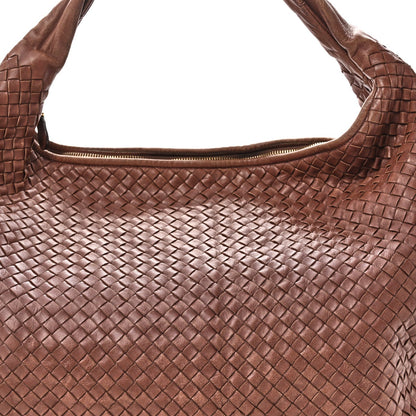 Nappa Intrecciato Maxi Veneta Hobo Truffle
