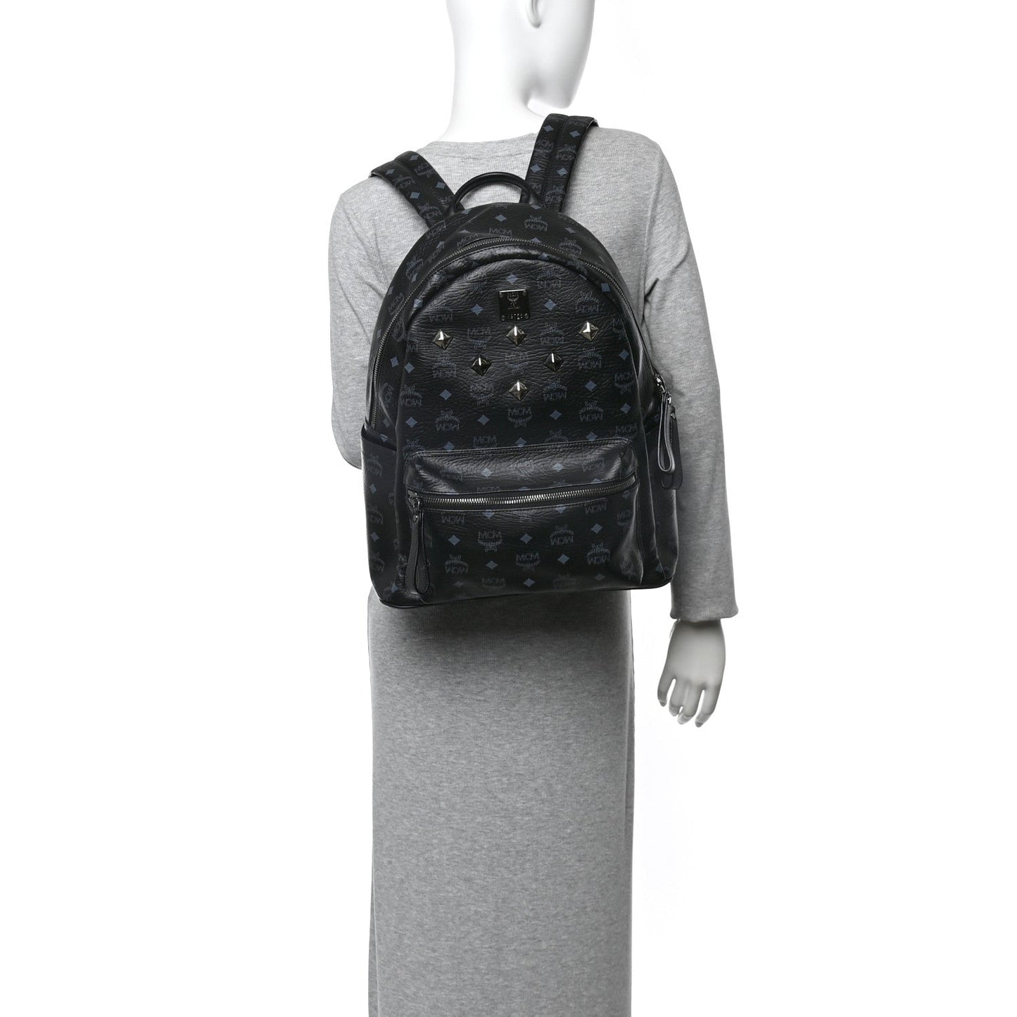 Visetos Medium Sprinkle Stud Stark Backpack Black