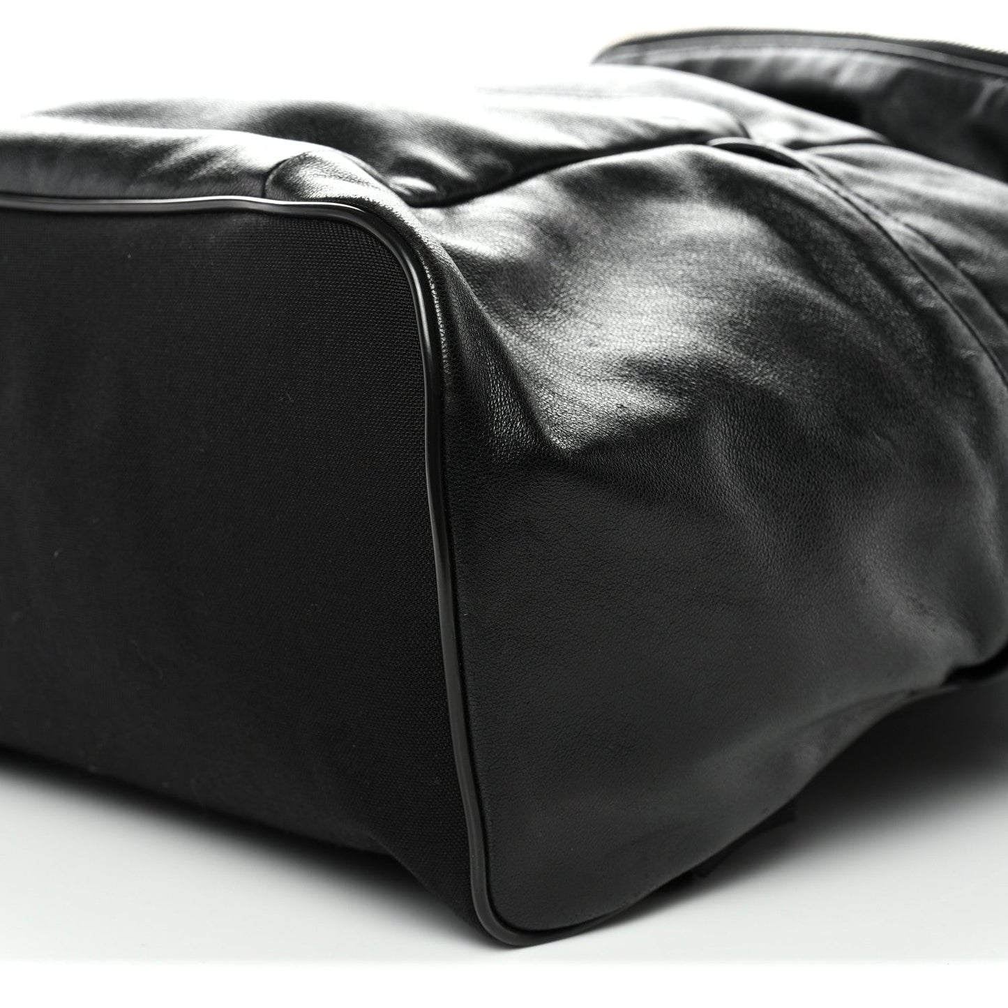 Canvas Calfskin Sid Backpack Black