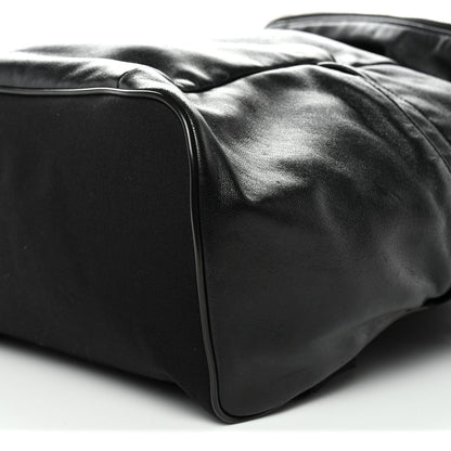 Canvas Calfskin Sid Backpack Black