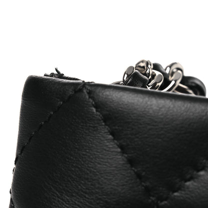 Lambskin Quilted Uniform Crossbody Bag Black