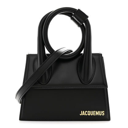 Smooth Calfskin Le Chiquito Noeud Black