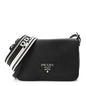 Vitello Daino Soft Flap Crossbody Black