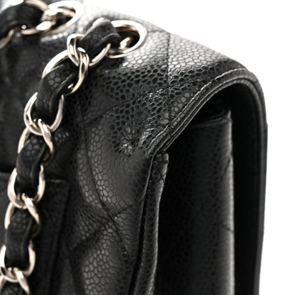 Caviar Quilted Jumbo Single Flap Black