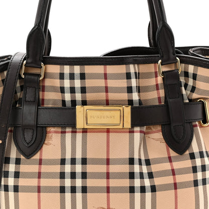 Haymarket Check Medium Golderton Tote Chocolate