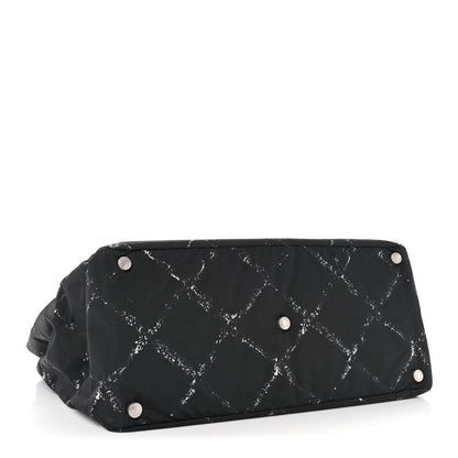Nylon Travel Toiletry Tote Black