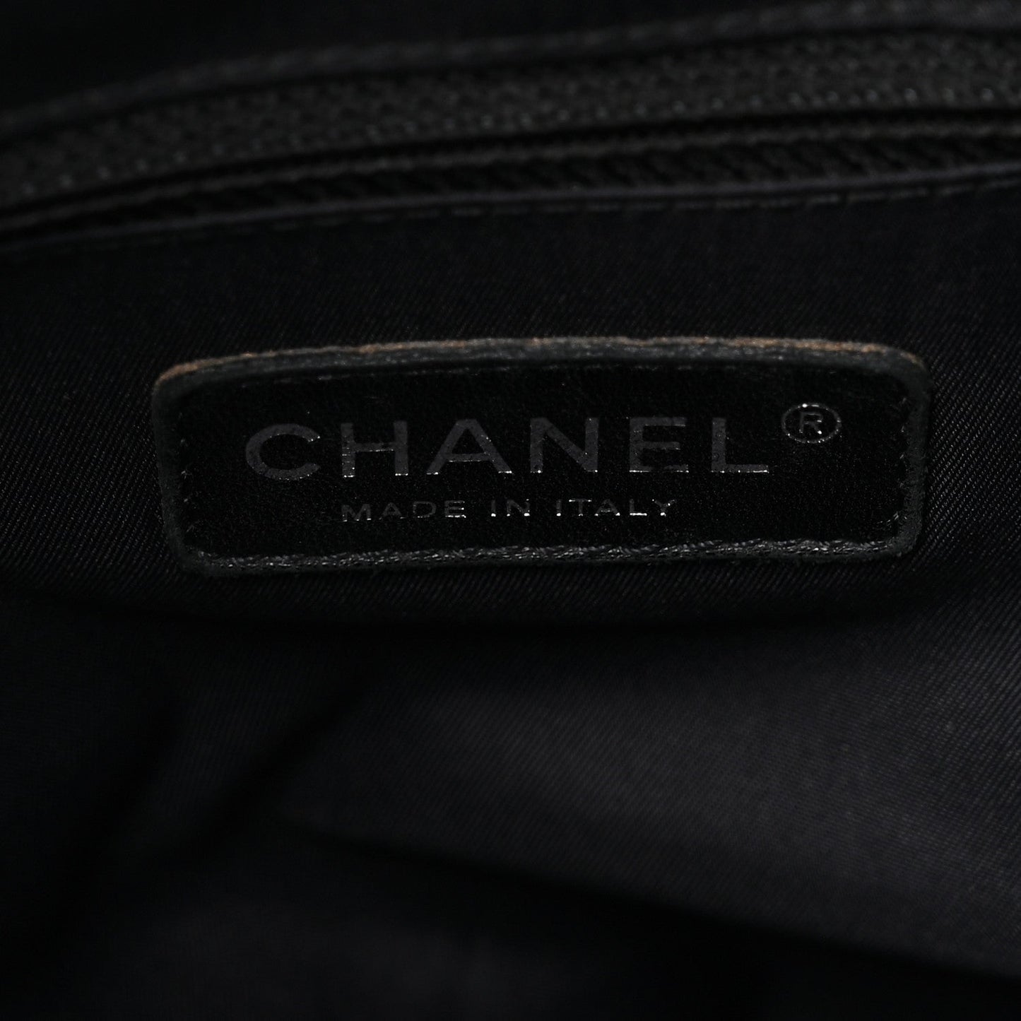 Coated Canvas Quilted Large Paris Biarritz Tote Black
