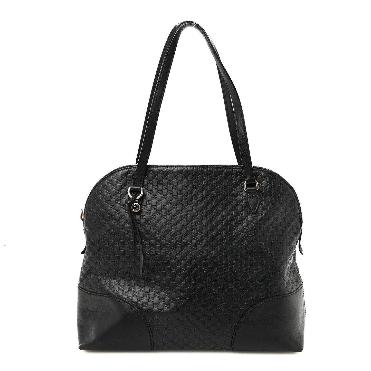 Soft Microguccissima Medium Bree Shoulder Bag Black