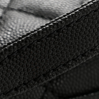 Caviar Quilted Mini Coco Handle Flap Black