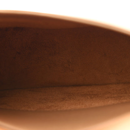 Canvas Calfskin Mini Voltaire Top Handle Bag Natural Tan