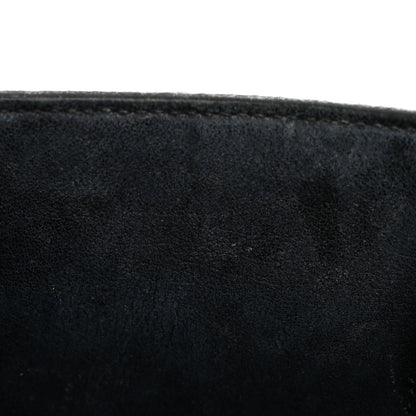 Grained Calfskin Baby Sac De Jour Black