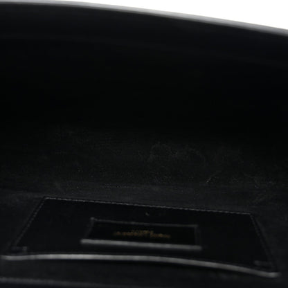 Smooth Calfskin Medium Classic Monogram Kate Tassel Satchel Black