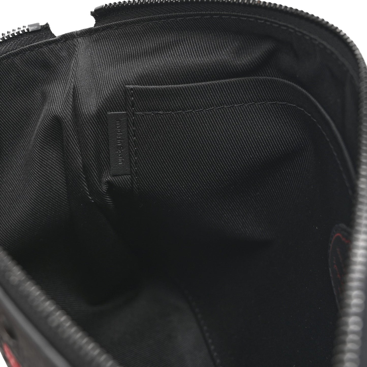 LV X YK Taurillon Monogram Pochette To-Go Black Red