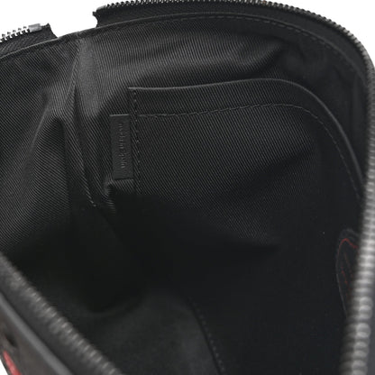 LV X YK Taurillon Monogram Pochette To-Go Black Red