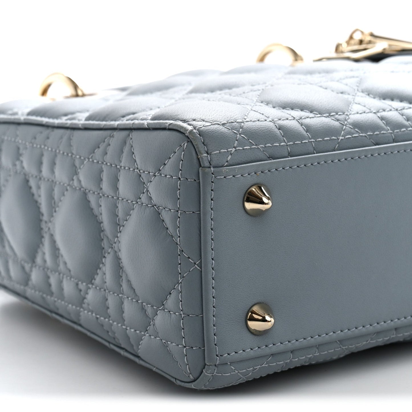 Lambskin Cannage Small My ABCDior Lady Dior Cloud Blue