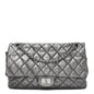 Metallic Aged Calfskin Quilted 2.55 Reissue 226 Flap Dark Silver