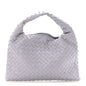 Calfskin Intrecciato Small Hop Oyster Lilac