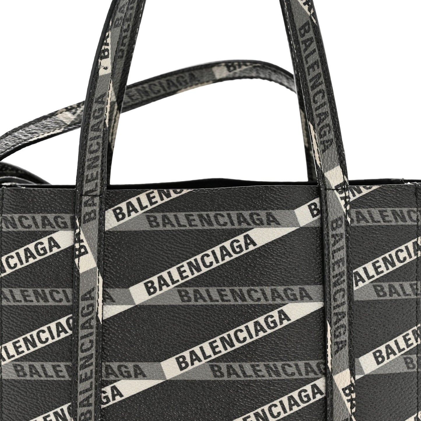 Coated Canvas Losange Monogram XXS Tote Black Grey