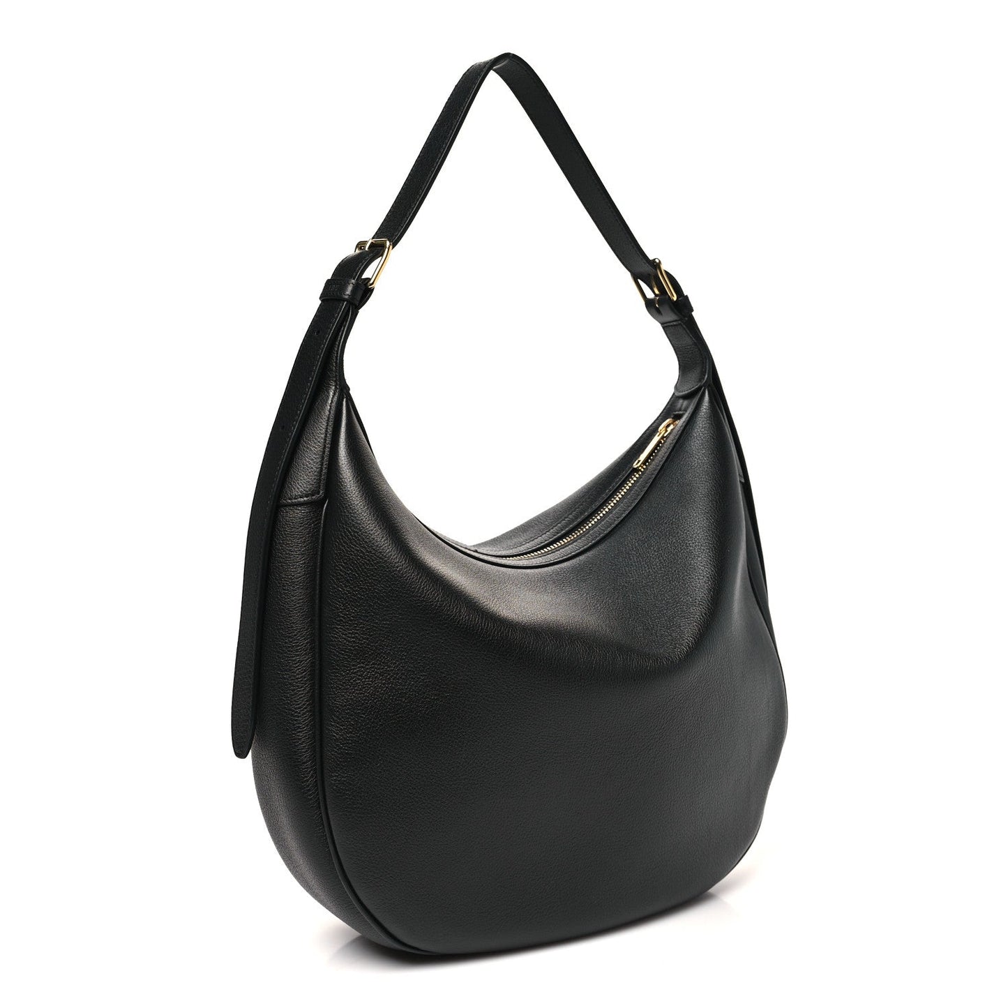 Supple Calfskin Cuir Triomphe Medium Heloise Shoulder Bag Black