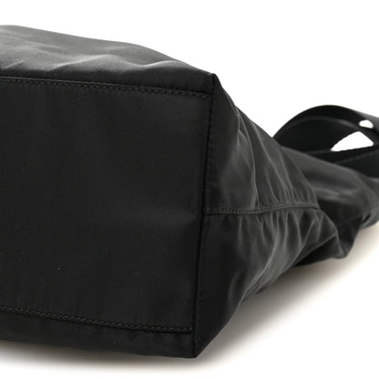 Tessuto Nylon Shopping Tote Black