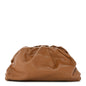 Smooth Butter Calf The Pouch Oversized Clutch Cammello