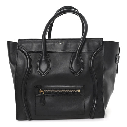 Smooth Calfskin Mini Luggage Black