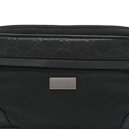 Guccissima Nylon Belt Bag  Black