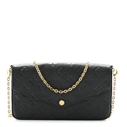 Empreinte Pochette Felicie Chain Wallet Black