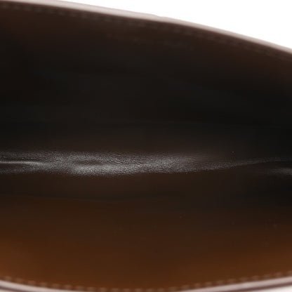 Lambskin Maxi Intrecciato Mini Cassette Crossbody Pouch Brown