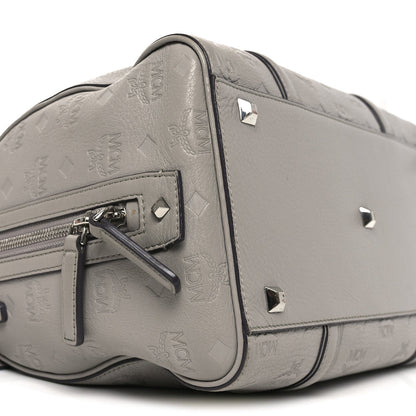 Calfskin Ottomar Monogram Boston Bag Dove