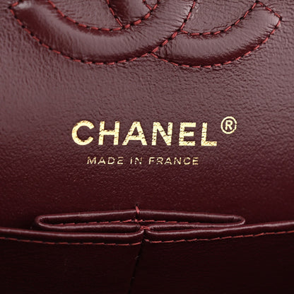 Lambskin Quilted Small Double Flap Black