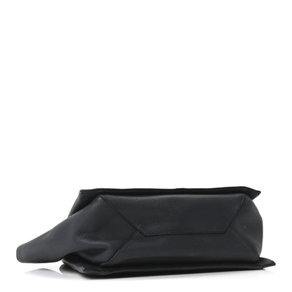 Smooth Calfskin Small Tri-Fold Bag Black