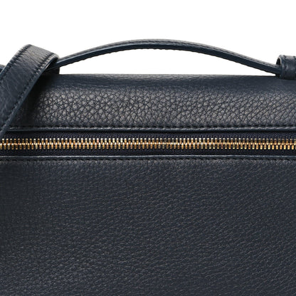 Grained Calfskin L19 Extra Pocket Pouch Navy