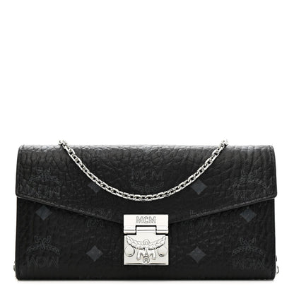 Visetos Large Patricia Wallet On Chain Black