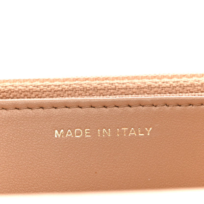 Calfskin Quilted Perfect Fit Wallet On Chain WOC Beige