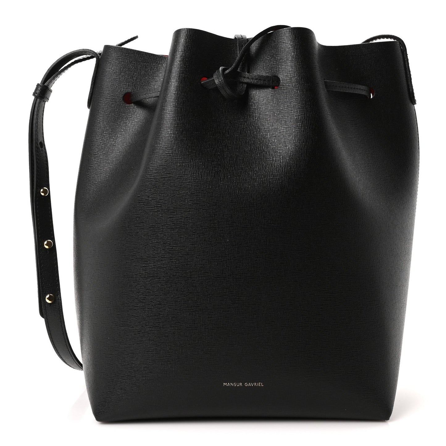 Saffiano Bucket Bag Black Flamma