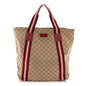 GG Monogram Medium Web Handle Vertical Tote Red