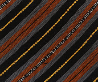 Roberto Cavalli ESZ047 03503 Brown Regimental Stripe Tie