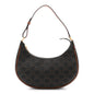 Triomphe Canvas Calfskin Ava Shoulder Bag Tan