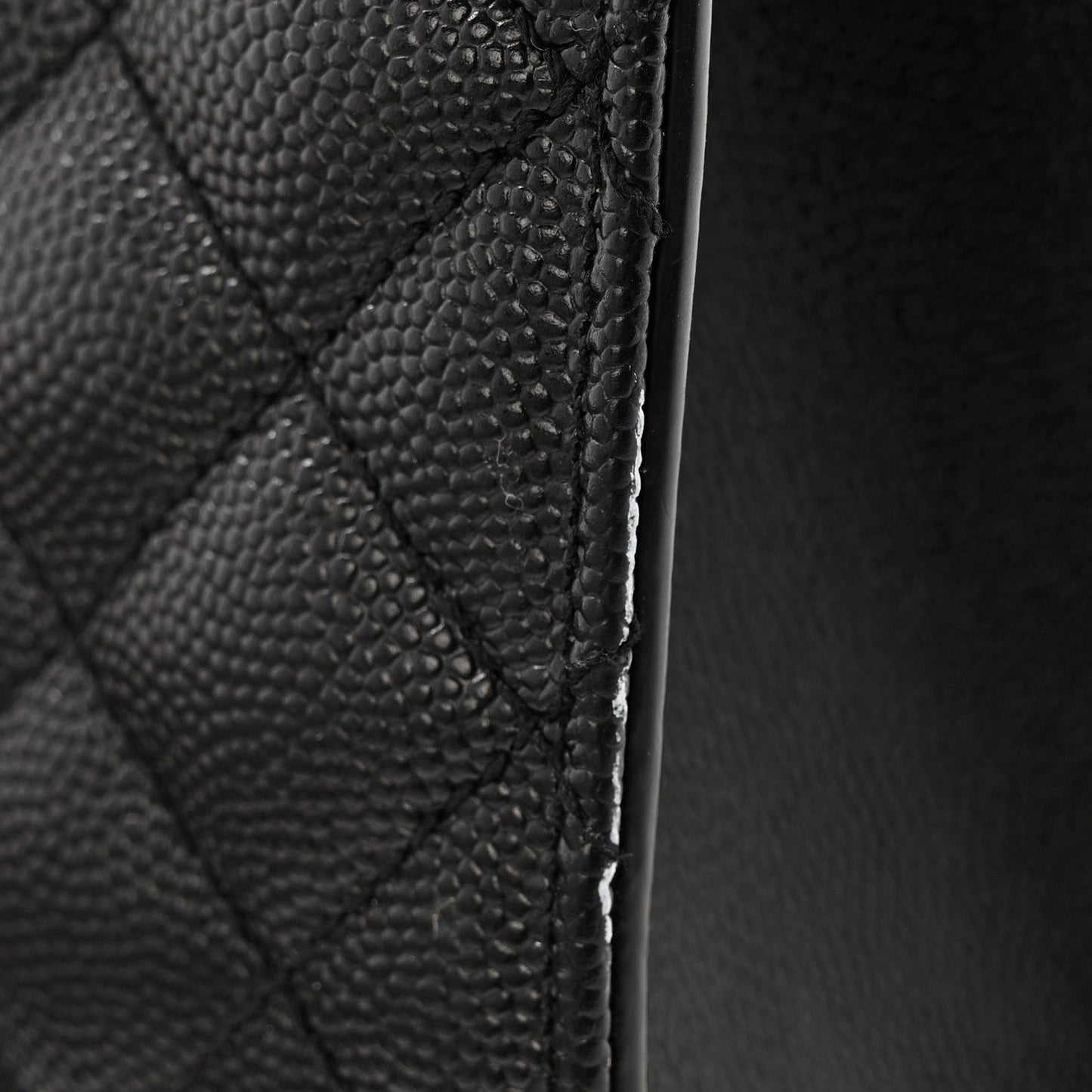 Grain De Poudre Textured Mixed Matelasse Triquilt Medium Monogram Monochrome Satchel Black