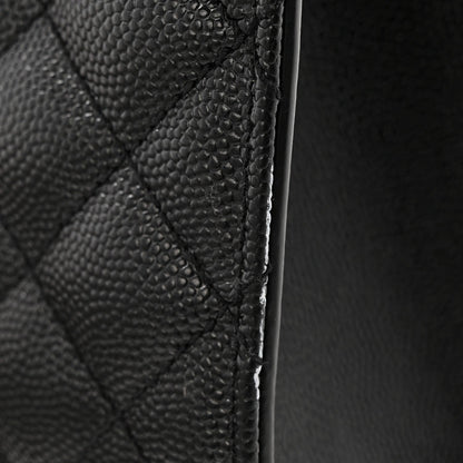 Grain De Poudre Textured Mixed Matelasse Triquilt Medium Monogram Monochrome Satchel Black