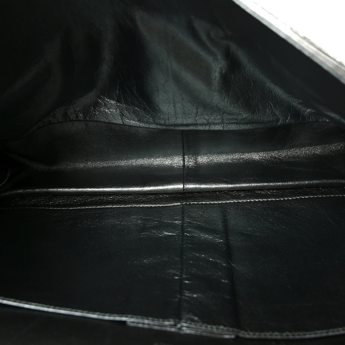 Metallic Aged Calfskin Quilted 2.55 Reissue 227 Flap Vert Fonce