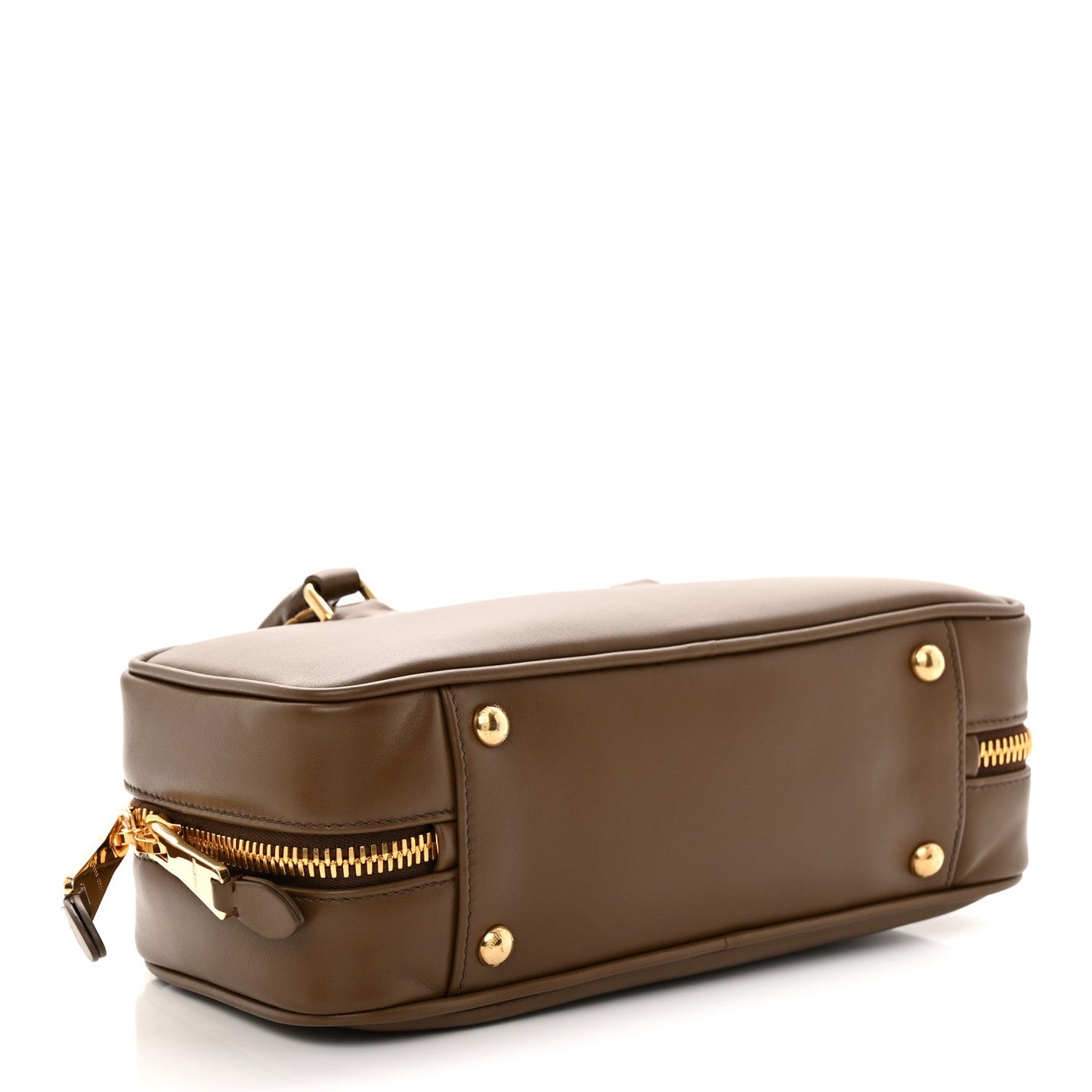 Calfskin Large Arcadie Top Handle Bag Tundra