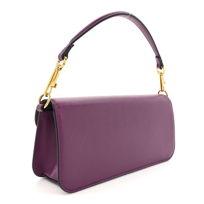 Calfskin Vlogo Loco Shoulder Bag Prune