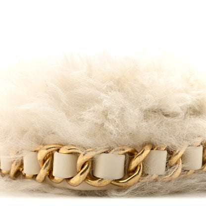 Fantasy Fur CC Mini Flap Bag White