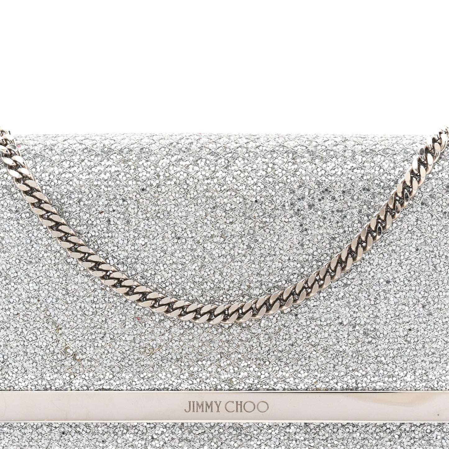 Glitter Margot Clutch Silver