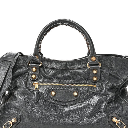 Agneau Giant 12 Gold Hardware City Gris Fossile