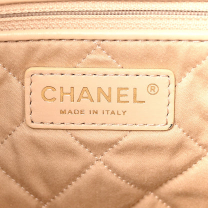 Shiny Calfskin Quilted Small Chanel 22 White
